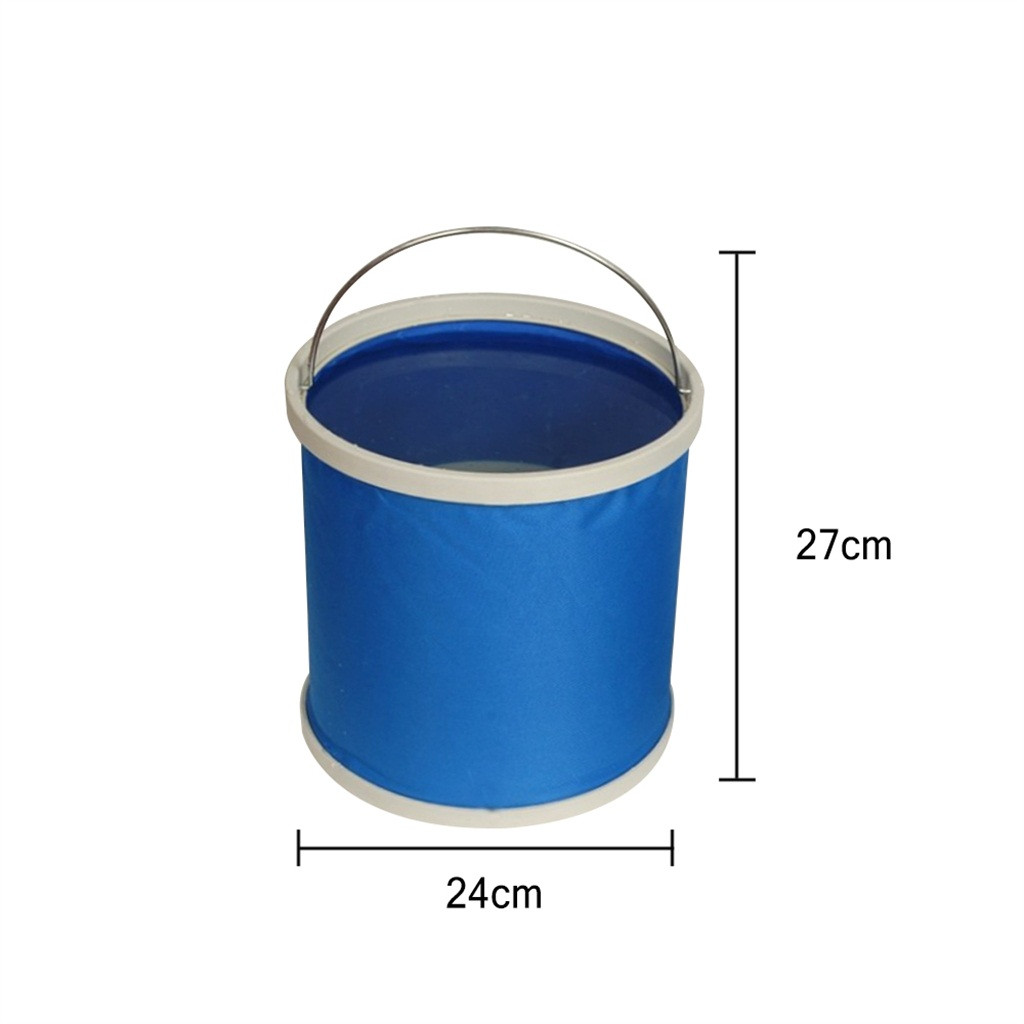 Foldable Plastic Bucket; Stylish Environmentally Friendly Collapsible Space  Saver - Arad Branding